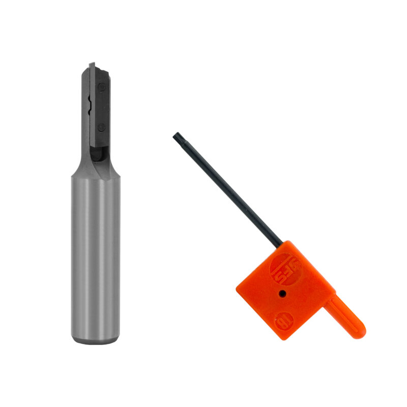 Frez prosty na płytki wymienne D=8x20x60 chwyt 12mm Z1 - obrazek 5